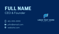 Technology Letter F Business Card