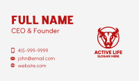 Bull Steak Grill Business Card