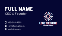 Telecommunication Business Card example 1