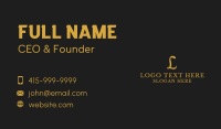 Premium Fashion Letter  Business Card