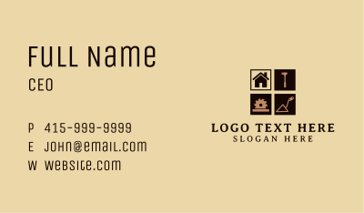 Builder House Repair  Business Card Image Preview