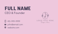 Floral Salon Spa Business Card