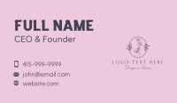 Floral Salon Spa Business Card Design