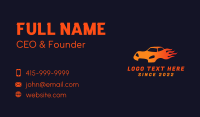 Blazing Sports Car Business Card