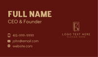 Luxury Gold Letter E Business Card