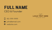 Branding Business Card example 4