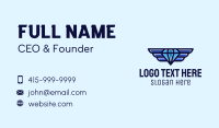 Blue Winged Diamond Business Card