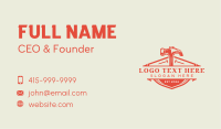 Hammer Carpentry Tools Business Card