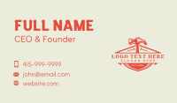 Hammer Carpentry Tools Business Card Design