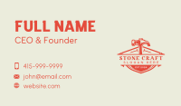 Hammer Carpentry Tools Business Card Design