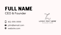 Fashion Brand Letter Z Business Card