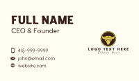 Modern Bull Emblem  Business Card