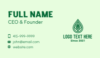 Green Plant Oil Extract Business Card