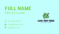 Green Graffiti Art Letter Z Business Card