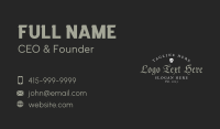 Skull Brandy Wordmark Business Card