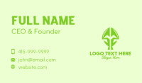 Green Growing Plant Business Card