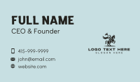 Knight Horse Flag Business Card