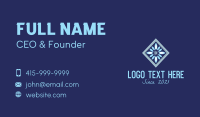 Square Snowflake Decor  Business Card