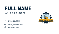 Forklift Cog Machinery Business Card