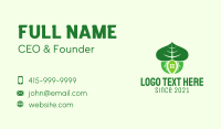 Leaf House Structure  Business Card