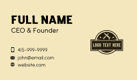 Chisel Handsaw Carpentry Business Card Design