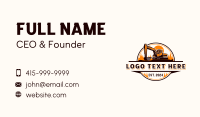 Excavator Forest Construction Business Card