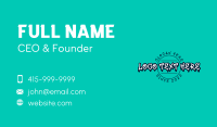 Graffiti Dripping Mural Business Card Design