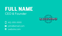 Graffiti Dripping Mural Business Card Image Preview