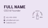 Wellness Candle Spa Business Card