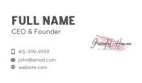 Makeup Brand Wordmark Business Card