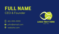 Green Tennis Ball  Business Card Design
