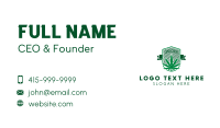 Marijuana Dispensary Emblem Business Card