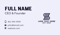 Wrench Tool Letter S Business Card
