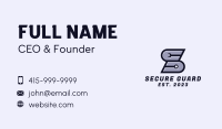 Wrench Tool Letter S Business Card