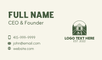 Campfire Log Cabin Business Card