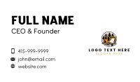 Backhoe Digging Machine Business Card Design