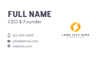 Lightning Bolt Spark Business Card