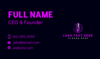 Mic Microphone Voice Business Card