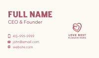 Gradient Charity Heart  Business Card Image Preview