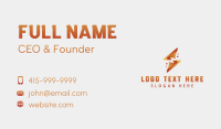 Thunder Tech Energy Business Card Design