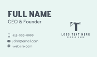 Generic Letter T Company Business Card