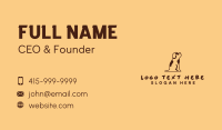 Brown Puppy Animal Business Card