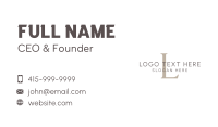 Simple Overlap Lettermark Business Card