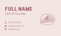 Pink Makeup Cosmetics Business Card