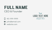 Organic Salad Wordmark Business Card