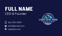 Power Wash Cleaner Maintenance Business Card