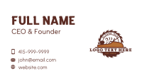 Carpentry Woodwork Builder Business Card