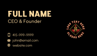 Spartan Gladiator Helmet Business Card