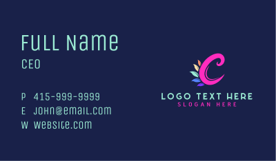 Creative Letter C Business Card