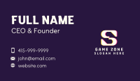 Game Glitch Letter S Business Card Image Preview